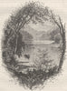 PENNSYLVANIA. View on the Schuylkill c1880 old antique vintage print picture
