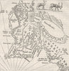 USA. New England in 1660 c1880 old antique vintage map plan chart