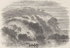 USA. Indian burial ground c1880 old antique vintage print picture