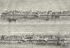 USA. Old view of Charlestown c1880 antique vintage print picture