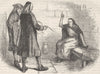 CLERGY. Martha Cory & her persecutors c1880 old antique vintage print picture