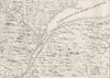 CANADA. St Lawrence river to Quebec in 1730 c1880 old antique map plan chart