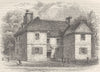 PENNSYLVANIA. Penn's house, Philadelphia c1880 old antique print picture