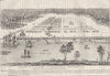 GEORGIA. Savannah. Town 1741 c1880 old antique vintage map plan chart