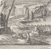 US. Niagara & beaver dams c1880 old antique vintage print picture