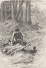 WASHINGTON. Crossing Allegheny c1880 old antique vintage print picture