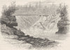 CANADA. Falls of the St John River c1880 old antique vintage print picture
