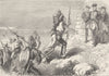USA. Indian auxiliaries, French camp c1880 old antique vintage print picture