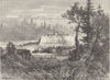 PENNSYLVANIA. Fort Duquesne c1880 old antique vintage print picture
