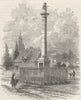 CANADA. Monument to Wolfe at Quebec c1880 old antique vintage print picture