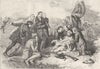 SOCIETY. Death of Wolfe(After West's picture) c1880 old antique print