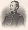 MILITARIA. Maj General Joseph Hooker c1880 old antique vintage print picture
