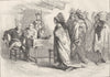 CANADA. Visit of Pontiac & Indians to Maj Gladwin c1880 old antique print