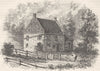 NEW YORK. Dutch House, Long Island  c1880 old antique vintage print picture