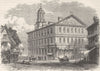 MASSACHUSETTS. Faneuil Hall, Boston c1880 old antique vintage print picture