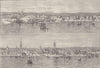NEW YORK. Mid 18th century  c1880 old antique vintage print picture