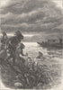 OHIO. Traders, attacked, Indians c1880 old antique vintage print picture