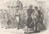 USA. Countryman tarred & feathered c1880 old antique vintage print picture