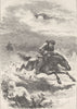 MILITARIA. Pursuit of Paul Revere, Scout c1880 old antique print picture