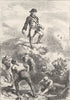 MASSACHUSETTS. Defence of Breed's Hill. Prescott, Ft c1880 old antique print