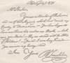 POLITICS. Copy of letter from Franklin to Strahan c1880 old antique print