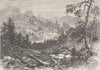 CANADA. Frontiers of c1880 old antique vintage print picture