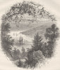 NEW YORK. West Point, Hudson  c1880 old antique vintage print picture