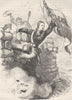 MILITARIA. Sgt Jasper recovers flag c1880 old antique vintage print picture