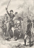 POLITICS. Declaration of independence read to army c1880 old antique print
