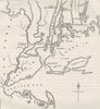 NEW YORK. 1776 c1880 old antique vintage map plan chart