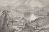 NEW YORK. Long Island, Lake George c1880 old antique vintage print picture