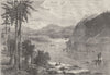 NEW YORK. The Hudson Highlands c1880 old antique vintage print picture