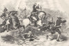 USA. Rout of the Royal recruits c1880 old antique vintage print picture