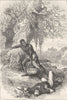SOUTH CAROLINA. Incident, defence of 96 c1880 old antique print picture