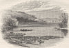 VIRGINIA. View on the James River c1880 old antique vintage print picture