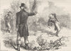 USA. Duel between Burr and Hamilton c1880 old antique vintage print picture