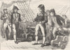 VIRGINIA. Officers of Chesapeake offering swords c1880 old antique print