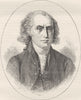 POLITICS. President Madison c1880 old antique vintage print picture