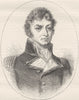 MILITARIA. Capt(afterwards Philip)Broke(1815) c1880 old antique print picture