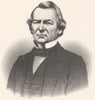USA. Andrew Johnson, 17th President, US c1880 old antique print picture
