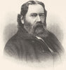 USA. JH Lawsle c1880 old antique vintage print picture