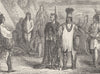 USA. Creek Indians c1880 old antique vintage print picture