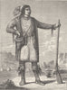 USA. Osceola, Chief of Seminoles(from Catlin) c1880 old antique print picture