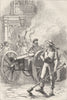 USA. Mob, cannon, courthouse, M'Leod imprisoned c1880 old antique print