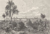 MEXICO. The City of Veracruz, Mexico c1880 old antique vintage print picture