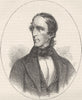 POLITICS. President Tyler c1880 old antique vintage print picture