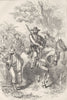 MILITARIA. Mexican filibusters, March c1880 old antique vintage print picture