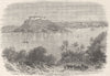 CUBA. Havana Harbour, where 50 invaders were shot c1880 old antique print