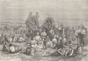UTAH. Camp of Mormon Converts, desert c1880 old antique vintage print picture