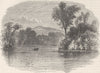 NICARAGUA. San Juan River  c1880 old antique vintage print picture